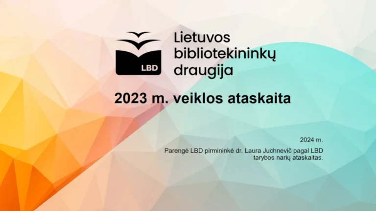 LBD ataskaita 2023